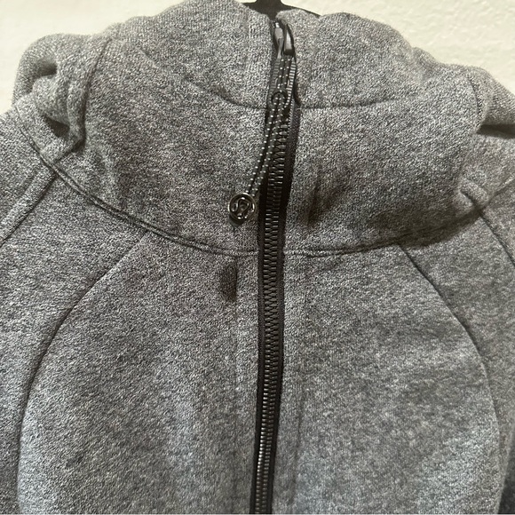 Lululemon dark heather grey scuba full-zip hoodie - Picture 14 of 15